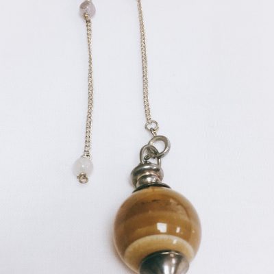 Round Stone 7 Chakra - Pendulum (Option 2)