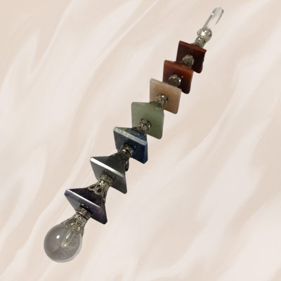 7 Chakra Square Shape Wand