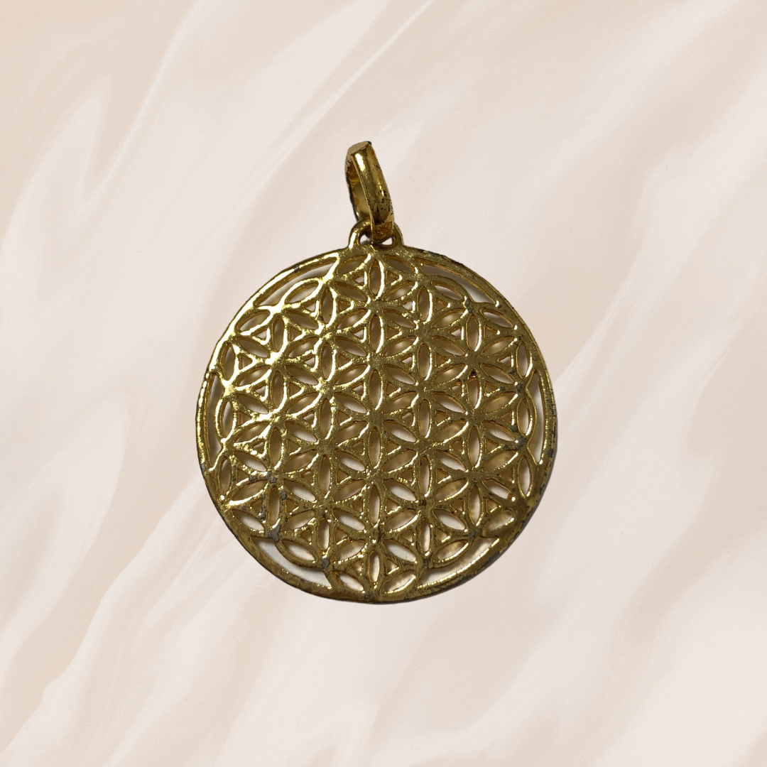 Flower of Light Pendant Gold Color