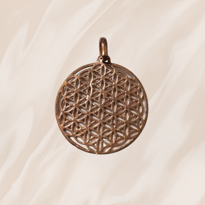 Flower of Light Pendant Rose Gold Color