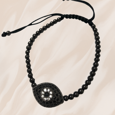 Healing Bracelet with Eye (Black)