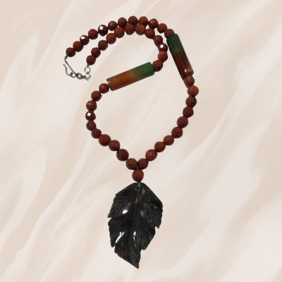 Red Jasper Bloodstone Necklace