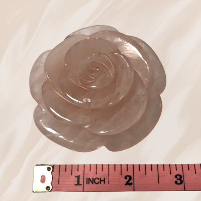 Rose-Shaped Rose Quartz Large