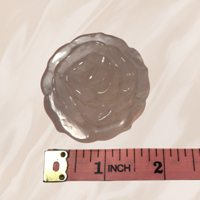 Rose-Shaped Rose Quartz Medium